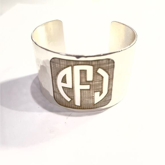 RUSTIC CUFF Woman’s Silver Stainless Steel Cuff Bracelet - Picture 2 of 4